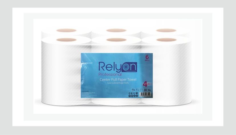 Relyon Professional K-4 брисач со централно извлекување 100% целулоза
