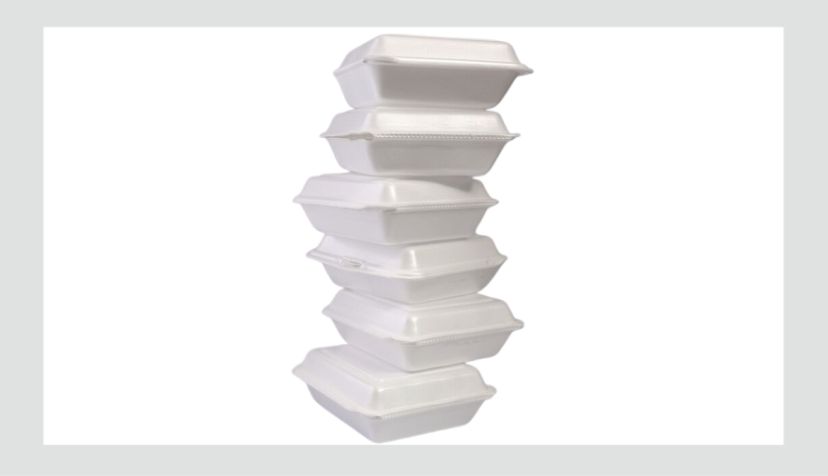 Стиропорен сад со капак Мод 221 за оброци и порции 19x16x7cm