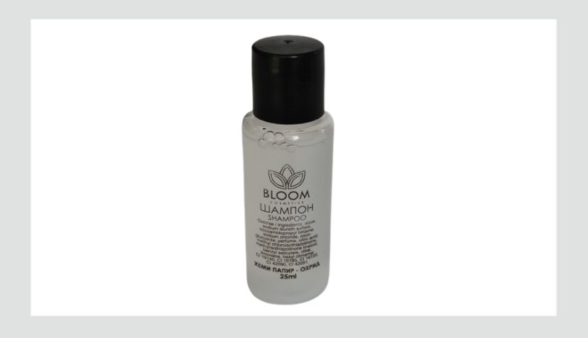 Хотелски шампон 25ml со можност за печатење лого