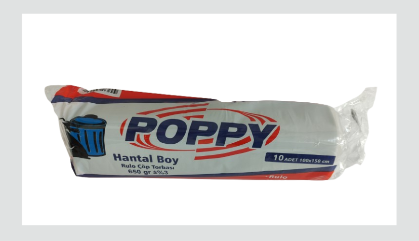 POPPY кеси за отпад со димензии 100х150, тежина 650g, пакување 10/1 - Хеми Папир